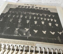 Course 7112- not a great photo but my husband to be was on this course. We met in Cornwallis, married a year later. Joyce Fowler